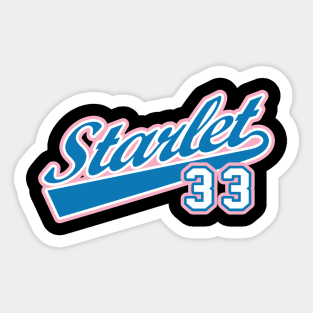 Starlet 33 Sticker